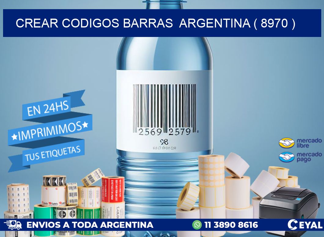 crear codigos barras  argentina ( 8970 )