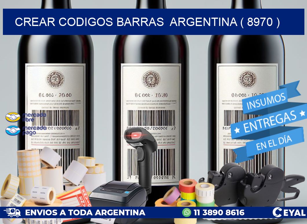 crear codigos barras  argentina ( 8970 )