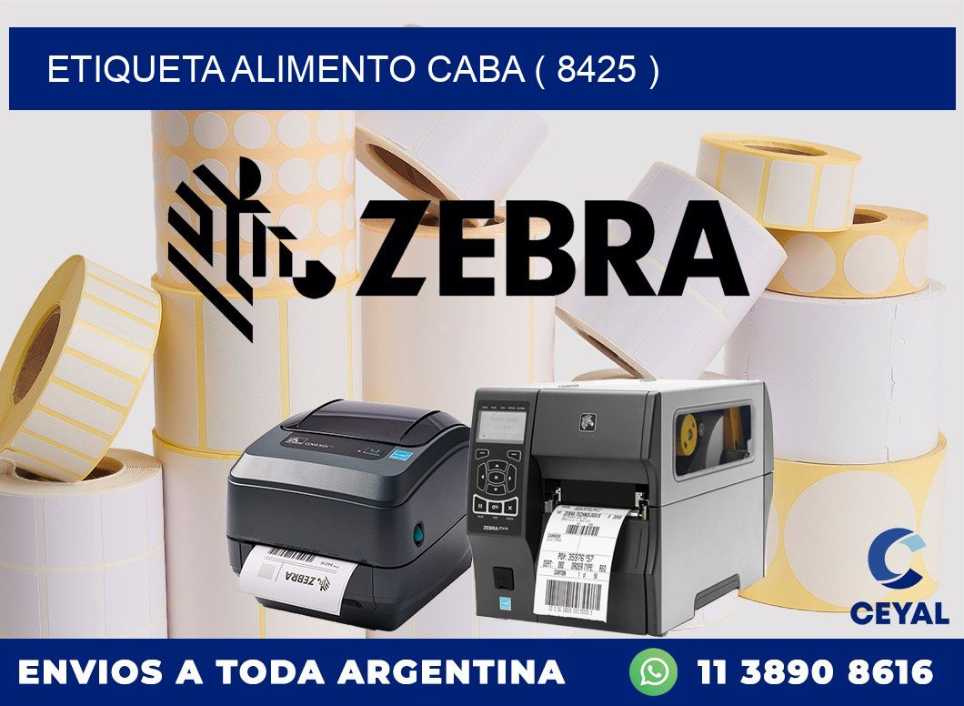etiqueta alimento caba ( 8425 )