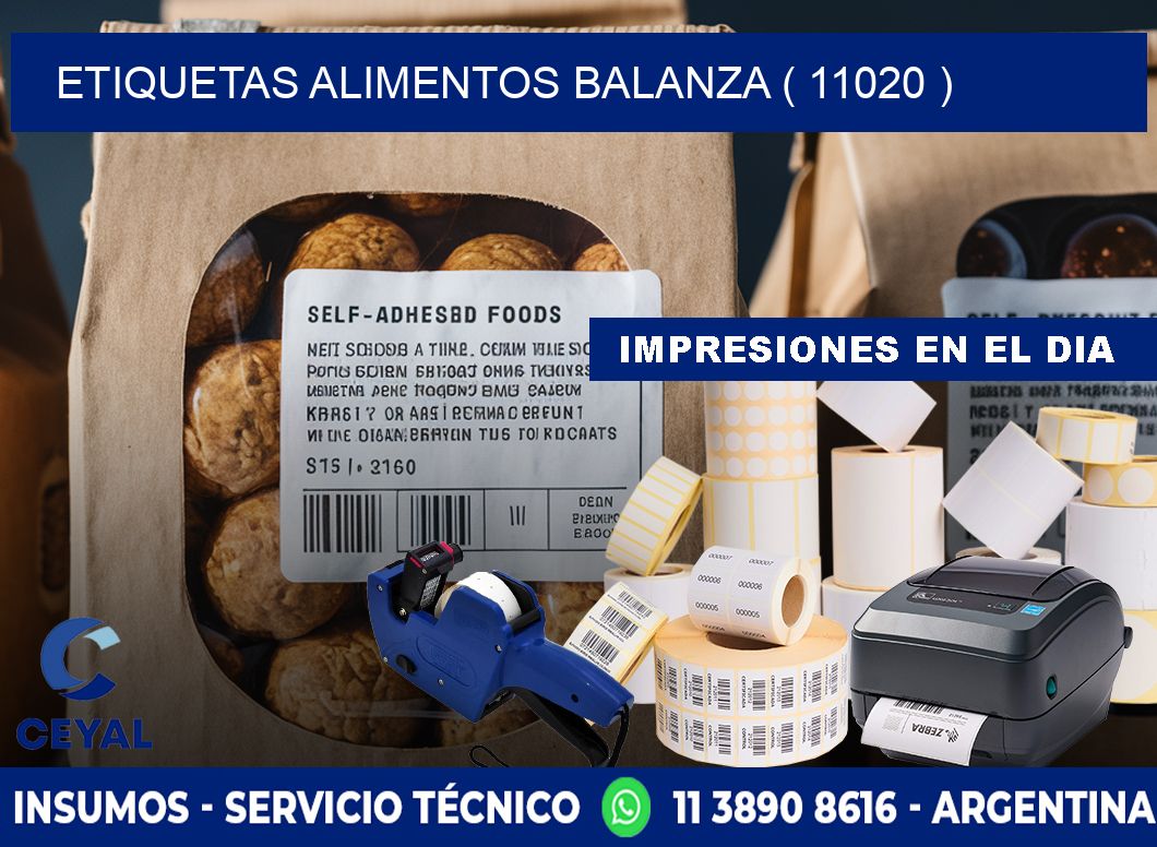 etiquetas alimentos balanza ( 11020 )