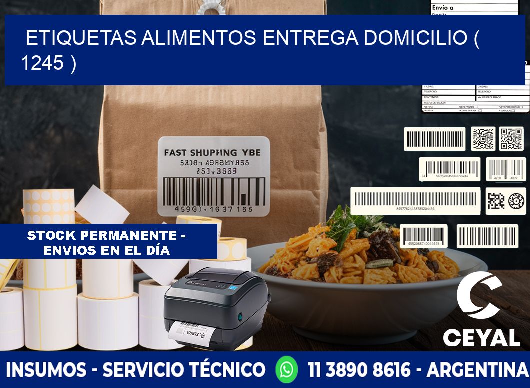 etiquetas alimentos entrega domicilio ( 1245 )