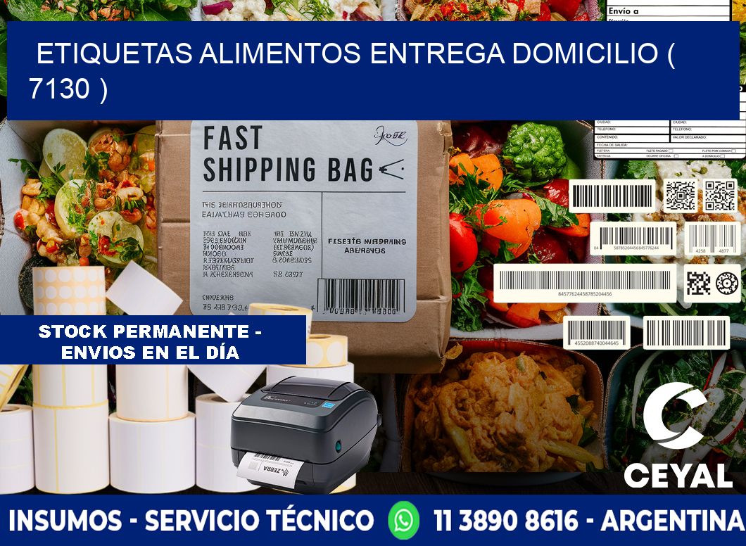 etiquetas alimentos entrega domicilio ( 7130 )