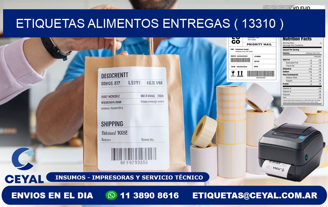 etiquetas alimentos entregas ( 13310 )