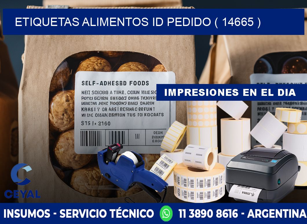 etiquetas alimentos id pedido ( 14665 )