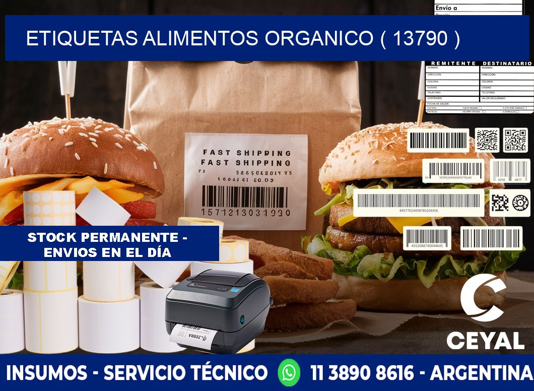 etiquetas alimentos organico ( 13790 )