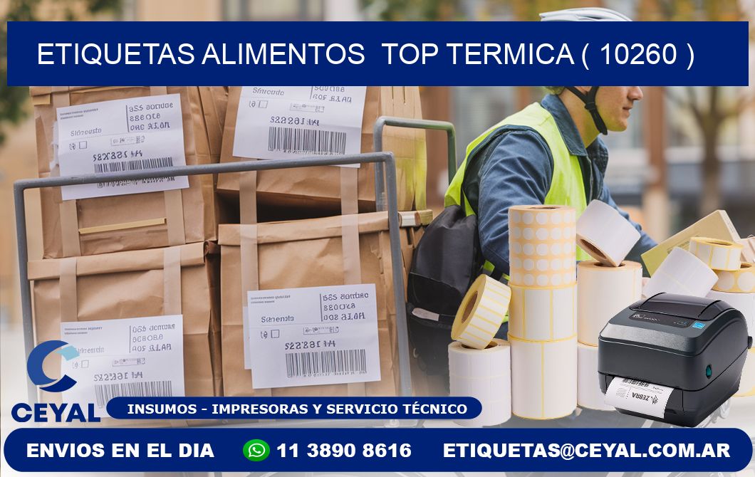 etiquetas alimentos  top termica ( 10260 )