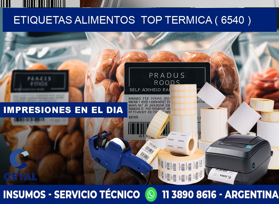 etiquetas alimentos  top termica ( 6540 )