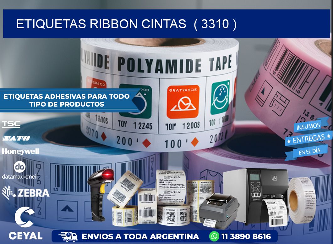 etiquetas ribbon cintas  ( 3310 )