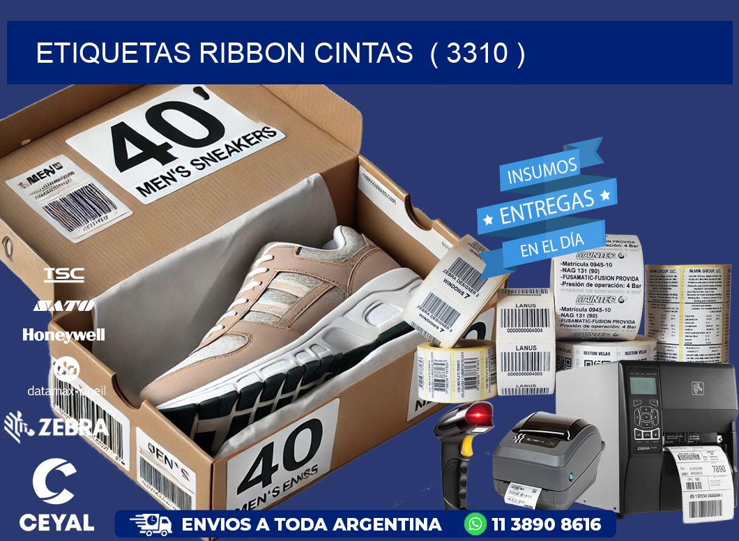 etiquetas ribbon cintas  ( 3310 )