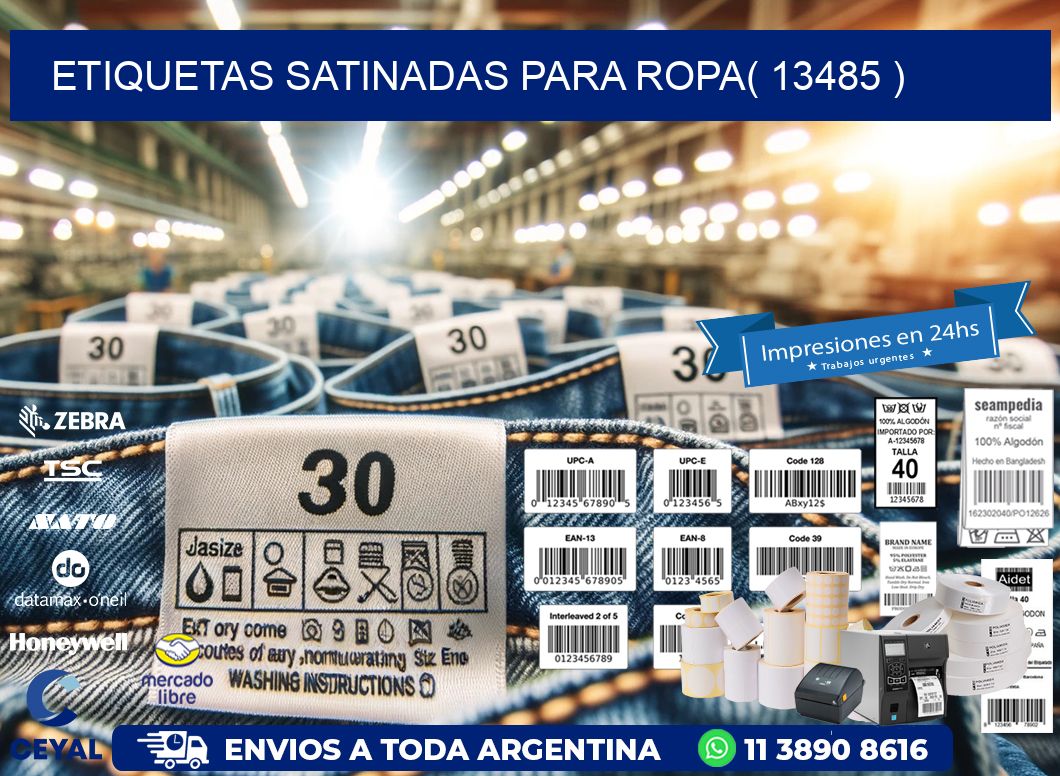 etiquetas satinadas para ropa( 13485 )