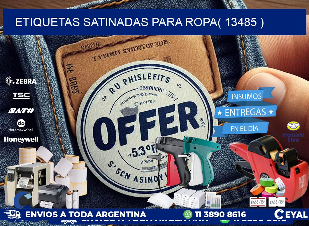 etiquetas satinadas para ropa( 13485 )