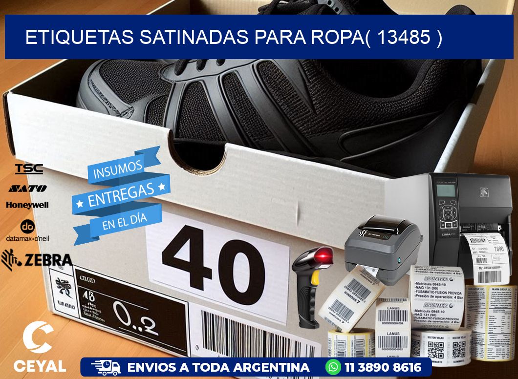 etiquetas satinadas para ropa( 13485 )