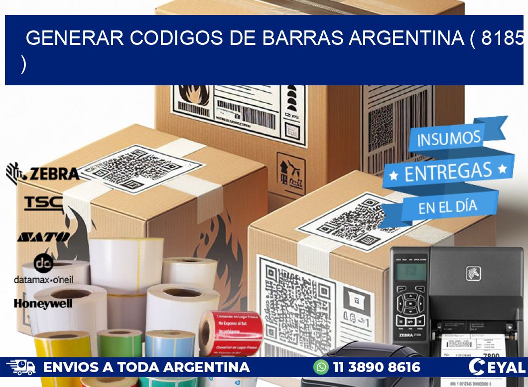 generar codigos de barras argentina ( 8185 )