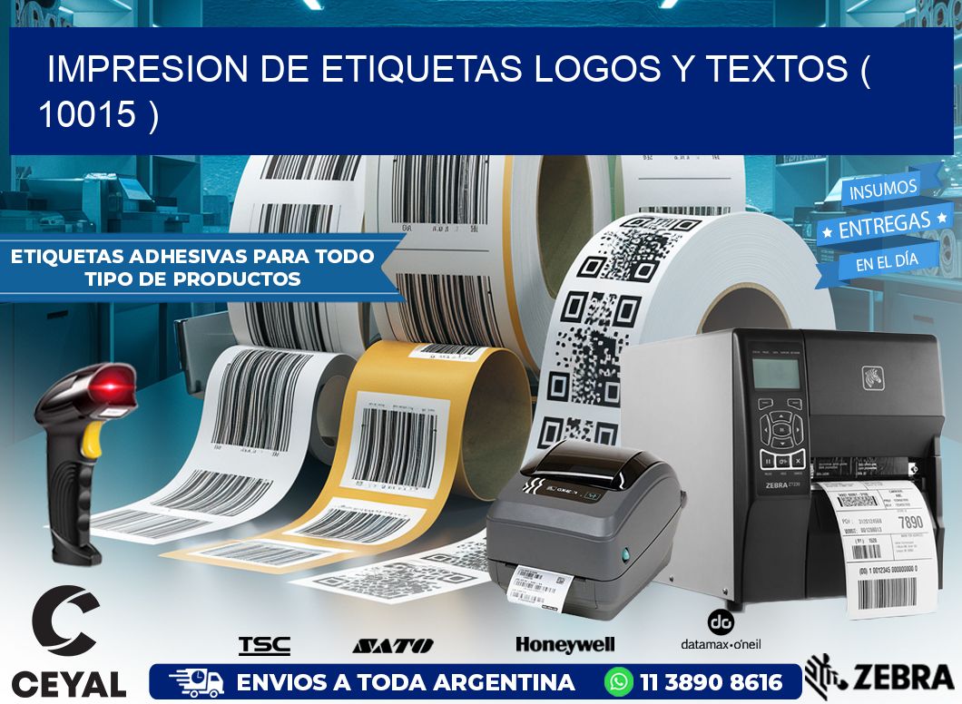 impresion de etiquetas logos y textos ( 10015 )