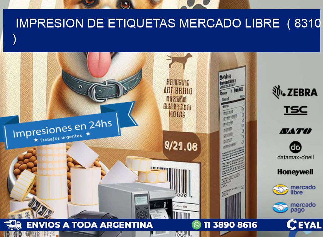 impresion de etiquetas mercado libre  ( 8310 )