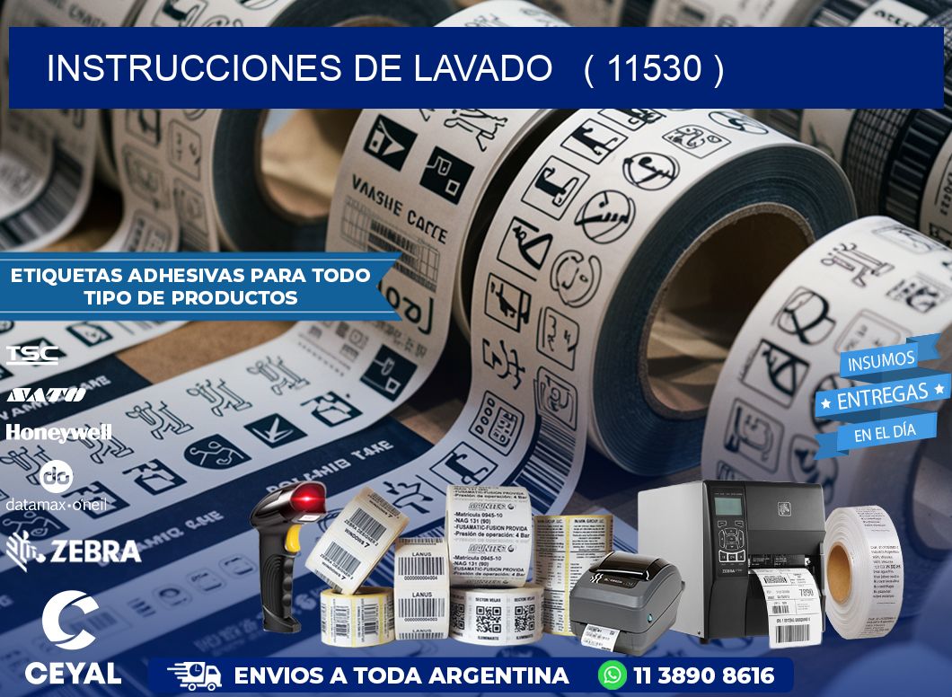 instrucciones de lavado   ( 11530 )