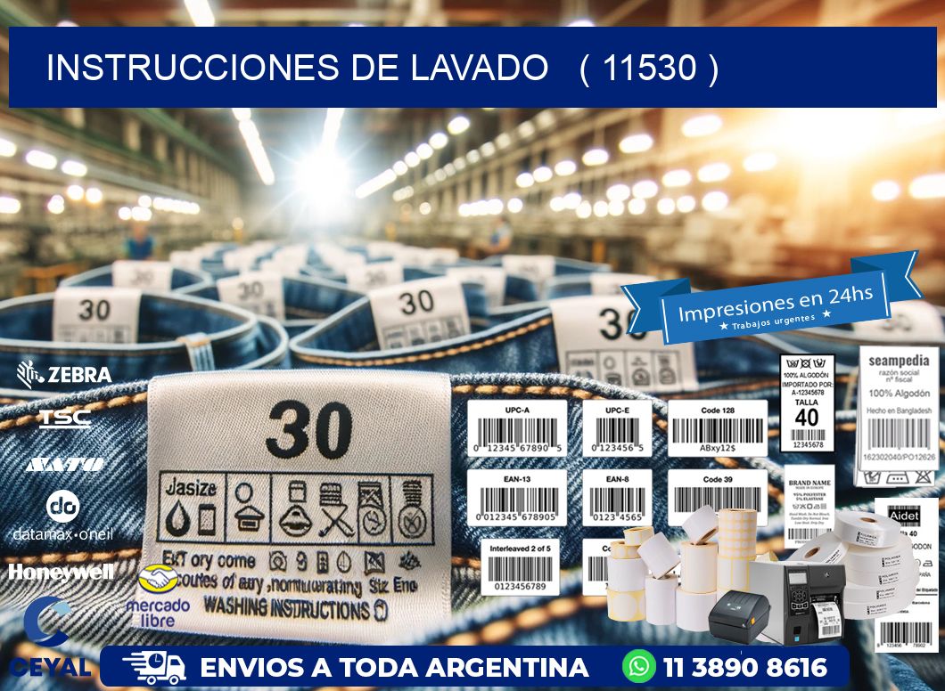 instrucciones de lavado   ( 11530 )