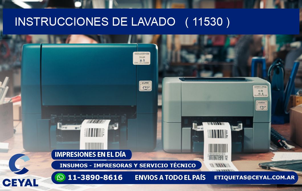 instrucciones de lavado   ( 11530 )