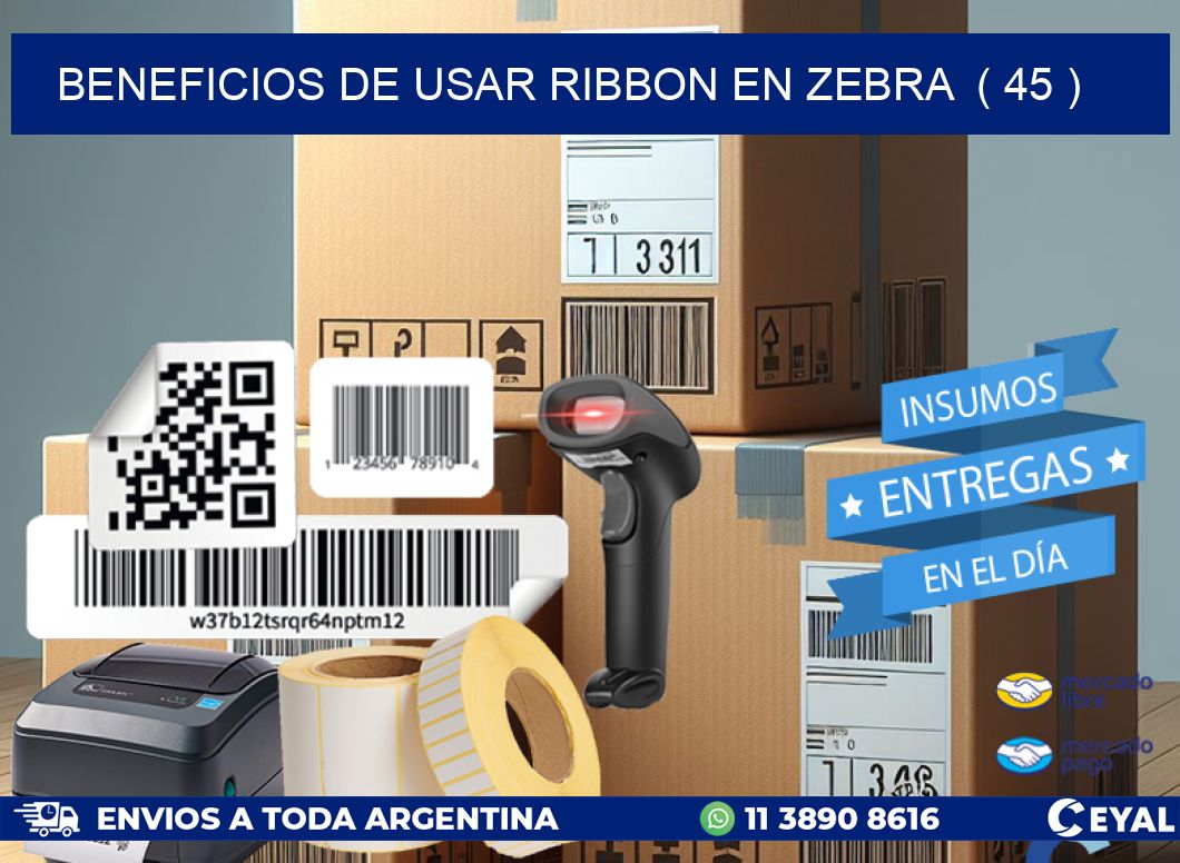 BENEFICIOS DE USAR RIBBON EN ZEBRA  ( 45 )