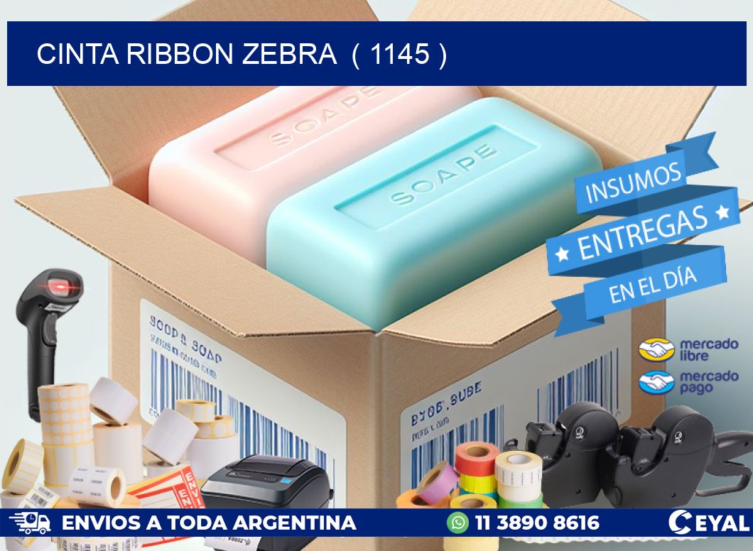 CINTA RIBBON ZEBRA  ( 1145 )