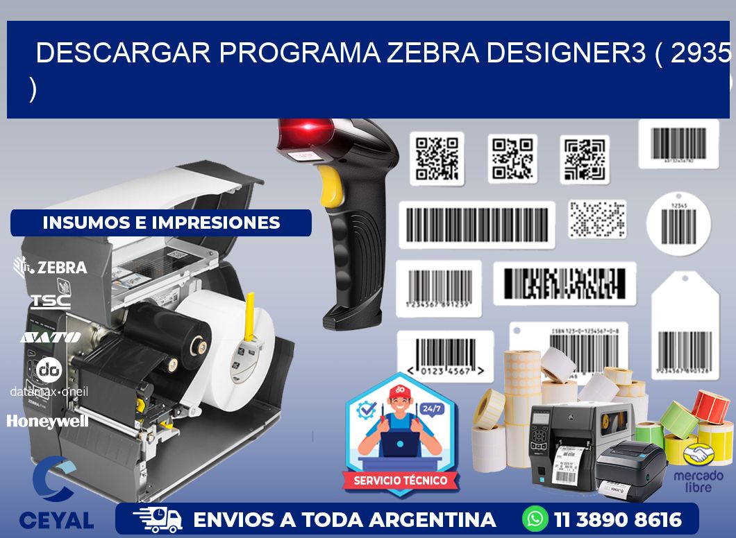 DESCARGAR PROGRAMA ZEBRA DESIGNER3 ( 2935 )