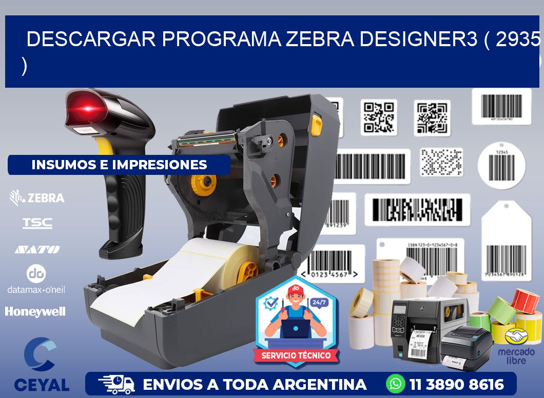 DESCARGAR PROGRAMA ZEBRA DESIGNER3 ( 2935 )