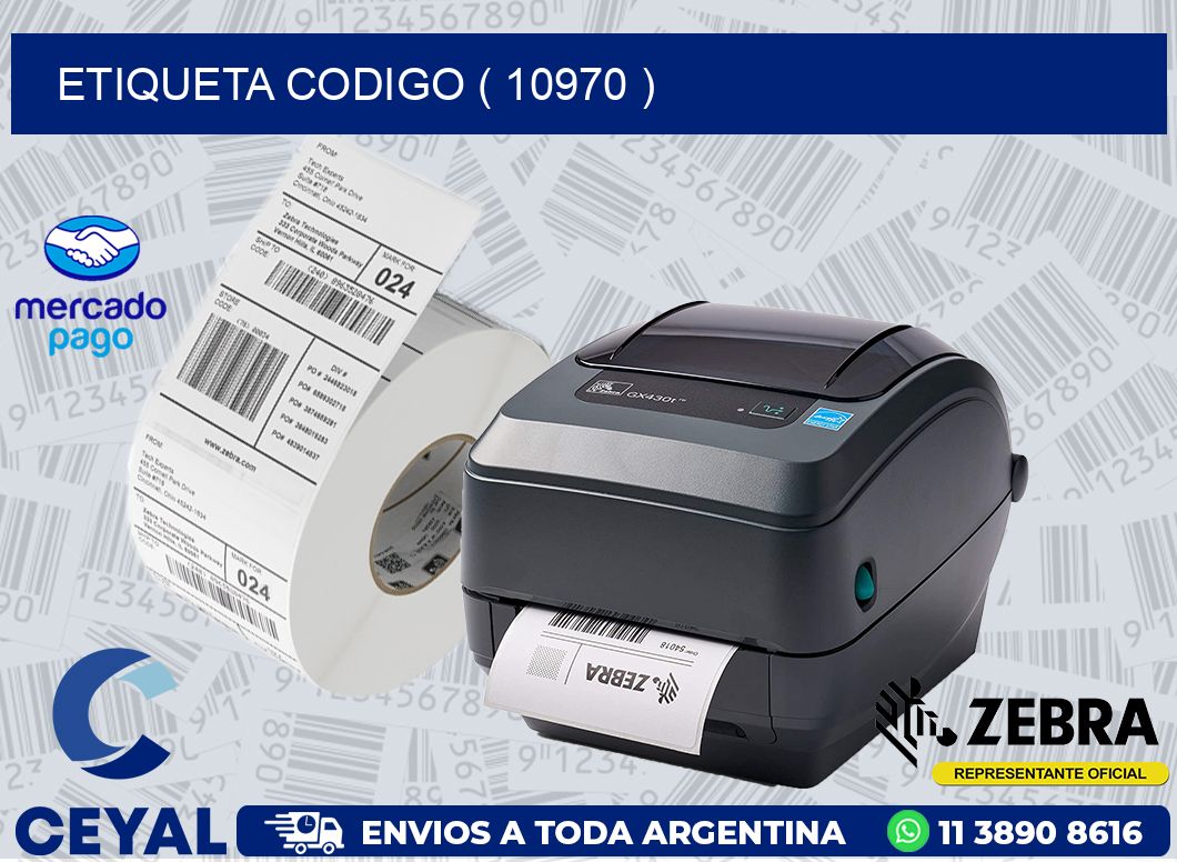 ETIQUETA CODIGO ( 10970 )