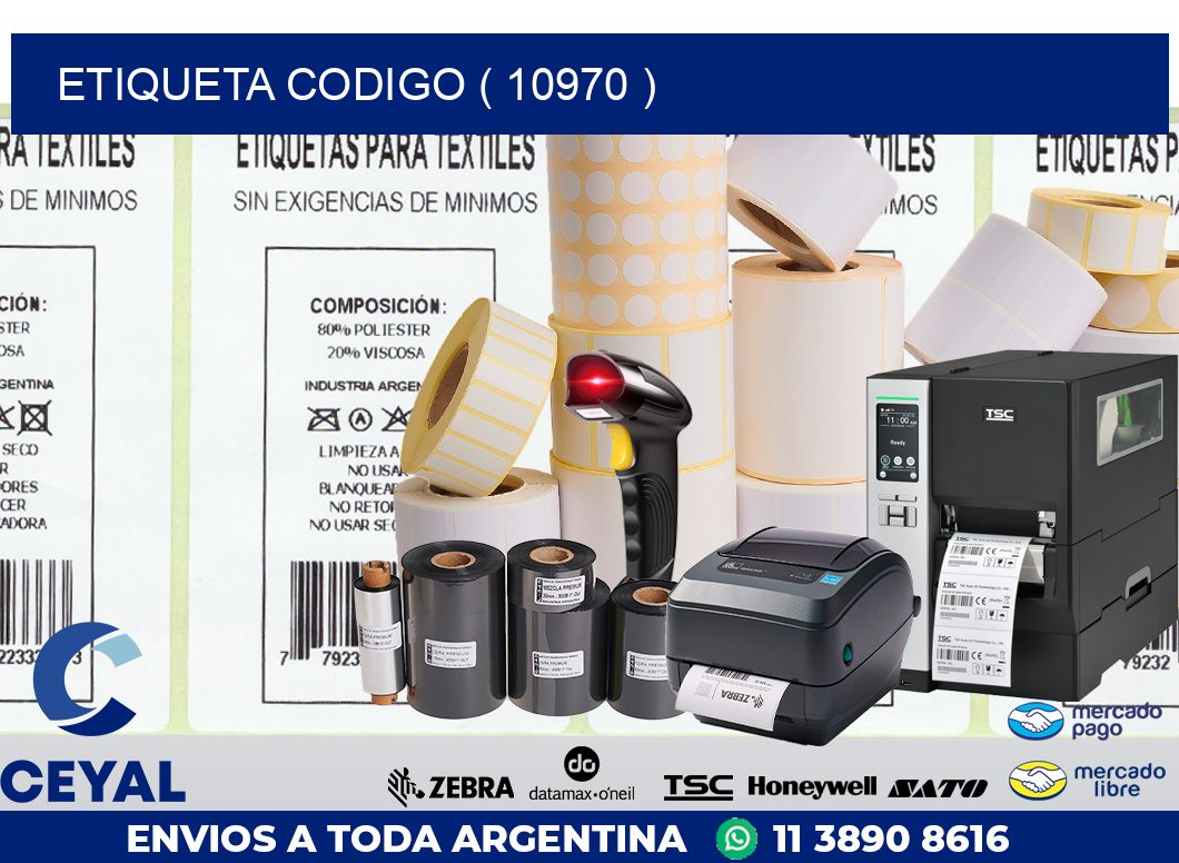 ETIQUETA CODIGO ( 10970 )