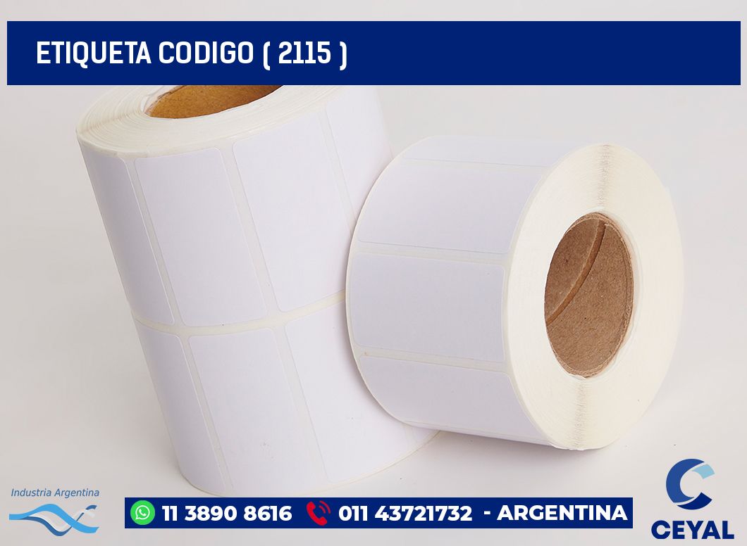 ETIQUETA CODIGO ( 2115 )