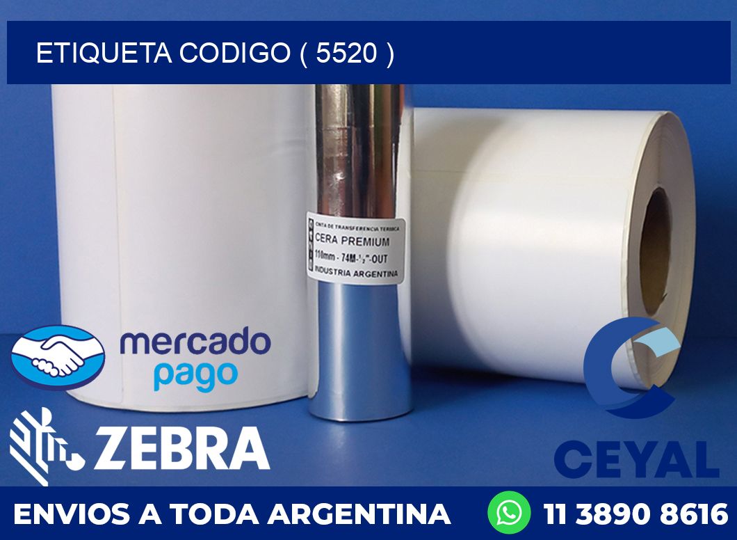 ETIQUETA CODIGO ( 5520 )