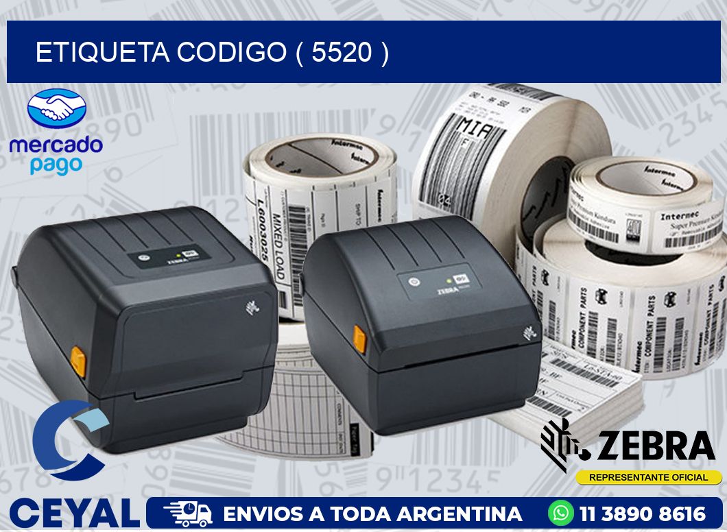 ETIQUETA CODIGO ( 5520 )