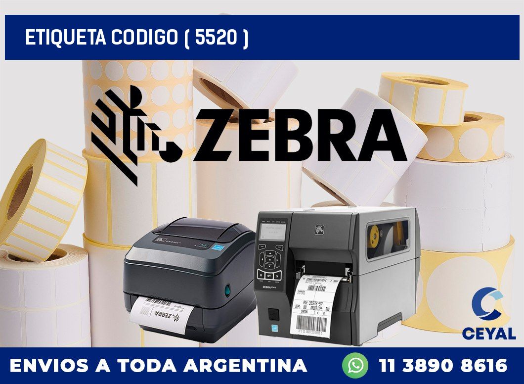 ETIQUETA CODIGO ( 5520 )