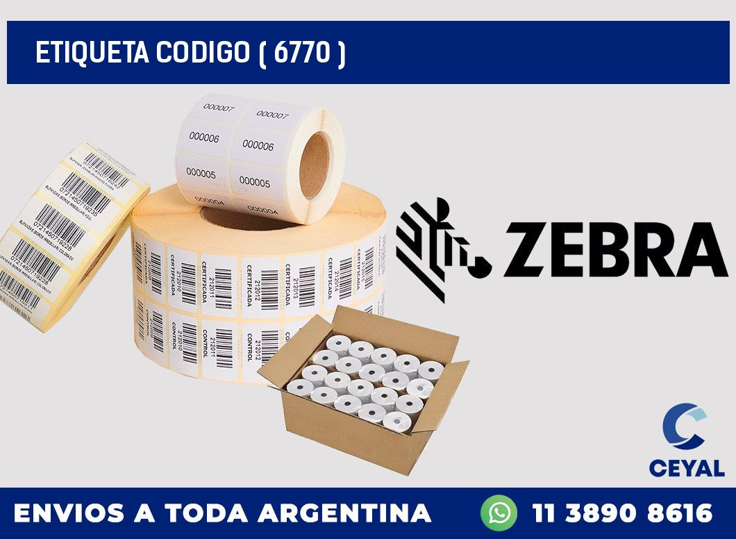 ETIQUETA CODIGO ( 6770 )