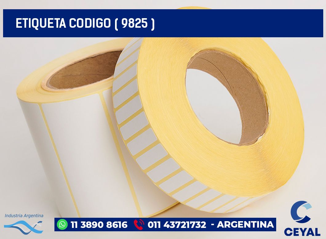 ETIQUETA CODIGO ( 9825 )