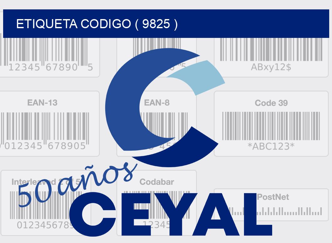 ETIQUETA CODIGO ( 9825 )