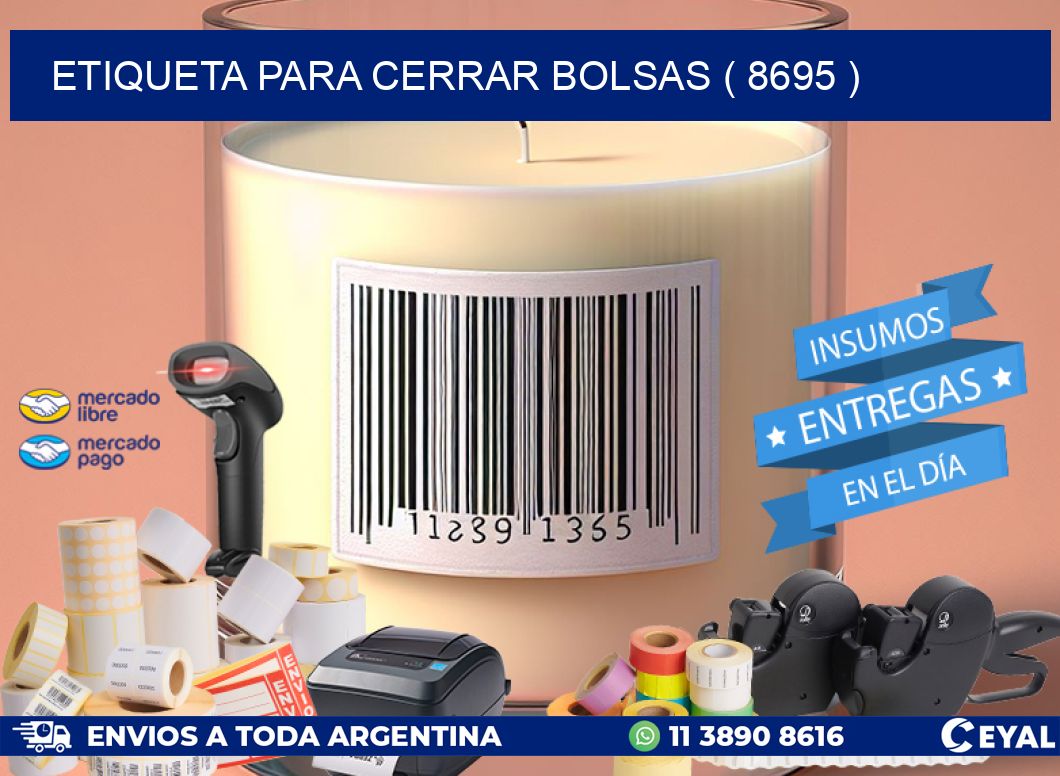 ETIQUETA PARA CERRAR BOLSAS ( 8695 )
