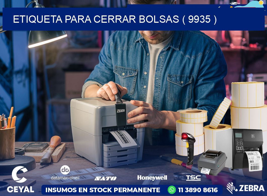 ETIQUETA PARA CERRAR BOLSAS ( 9935 )