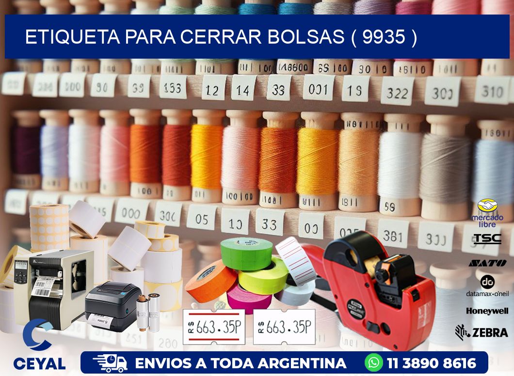 ETIQUETA PARA CERRAR BOLSAS ( 9935 )