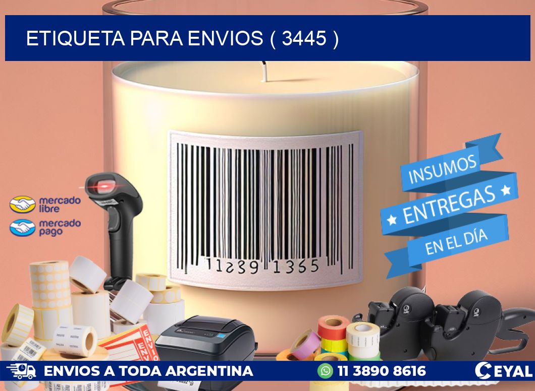 ETIQUETA PARA ENVIOS ( 3445 )