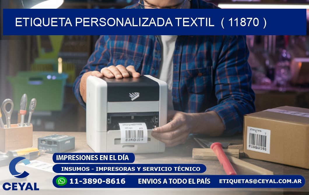 ETIQUETA PERSONALIZADA TEXTIL  ( 11870 )
