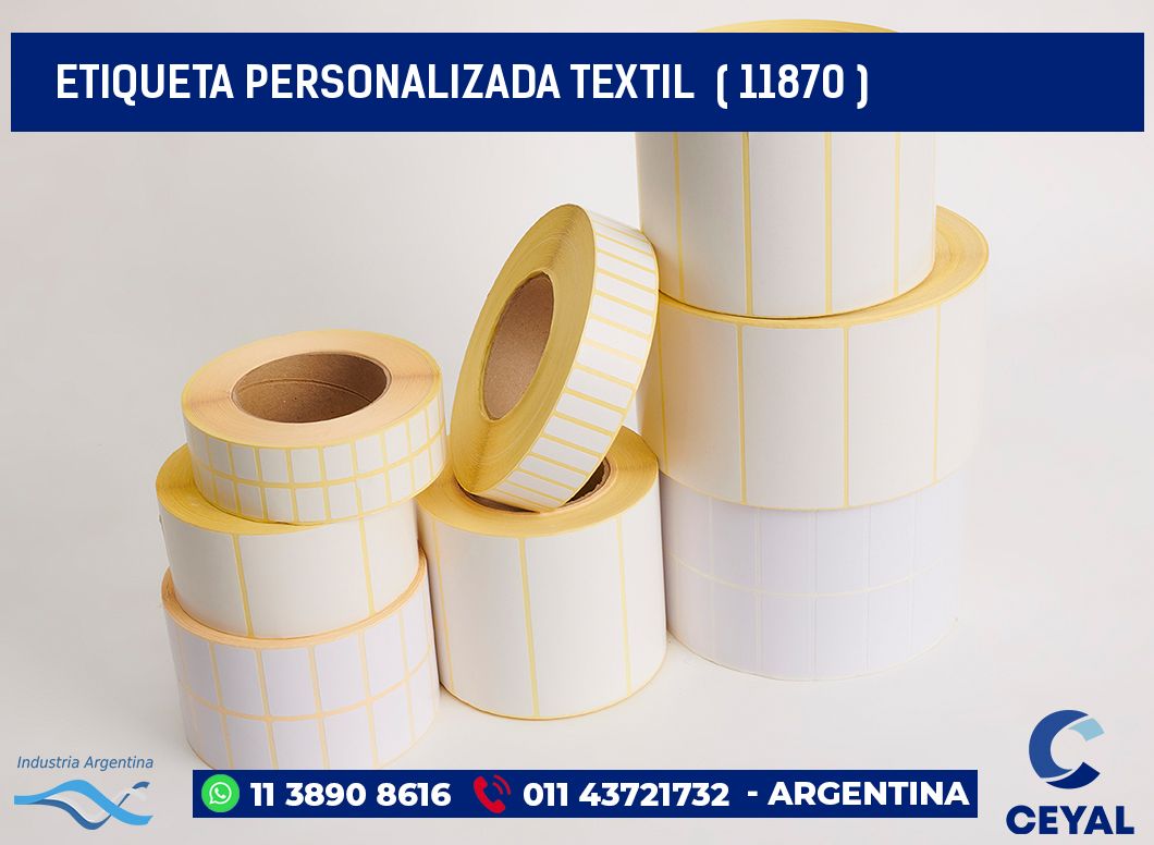 ETIQUETA PERSONALIZADA TEXTIL  ( 11870 )