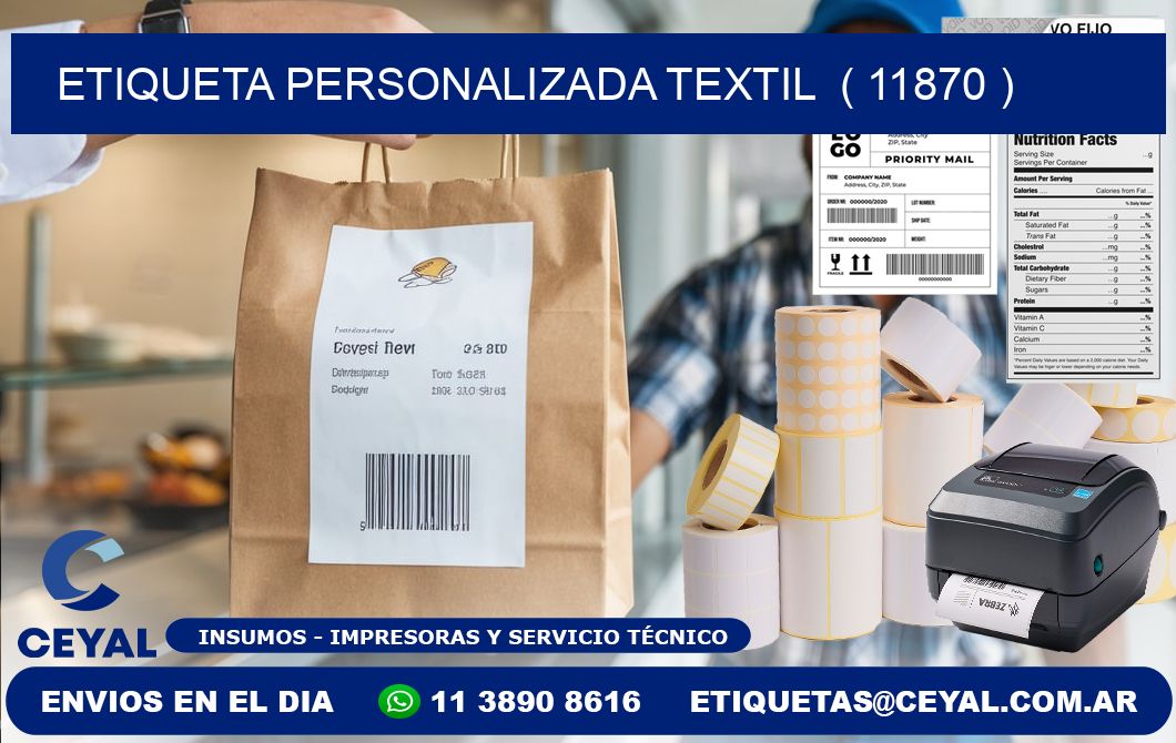 ETIQUETA PERSONALIZADA TEXTIL  ( 11870 )