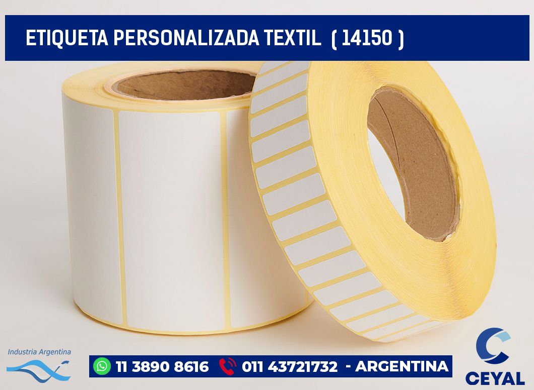 ETIQUETA PERSONALIZADA TEXTIL  ( 14150 )