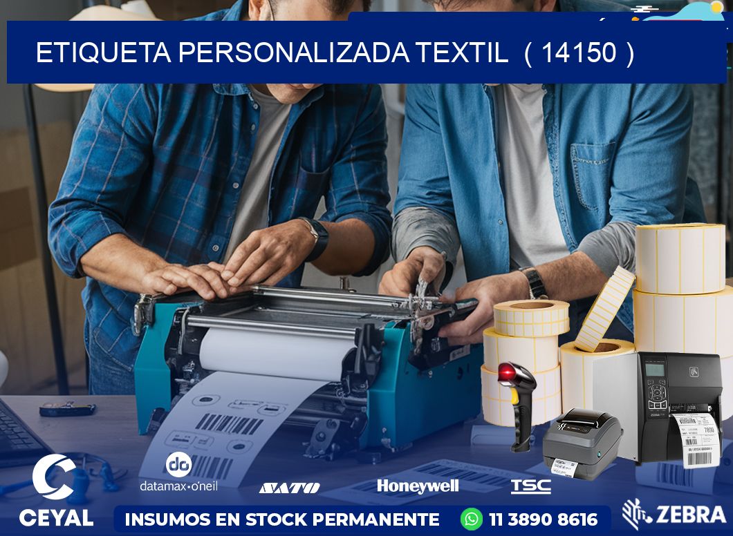 ETIQUETA PERSONALIZADA TEXTIL  ( 14150 )