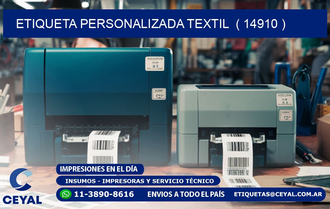 ETIQUETA PERSONALIZADA TEXTIL  ( 14910 )