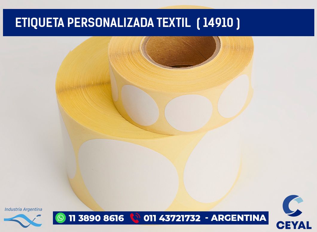 ETIQUETA PERSONALIZADA TEXTIL  ( 14910 )