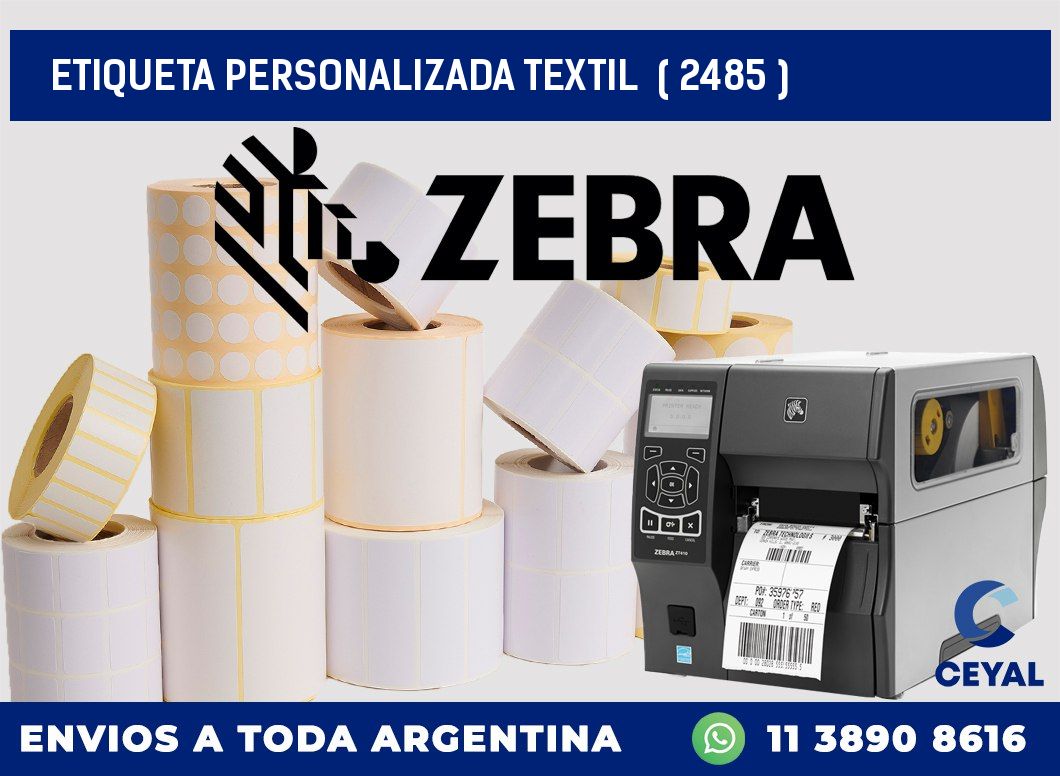 ETIQUETA PERSONALIZADA TEXTIL  ( 2485 )