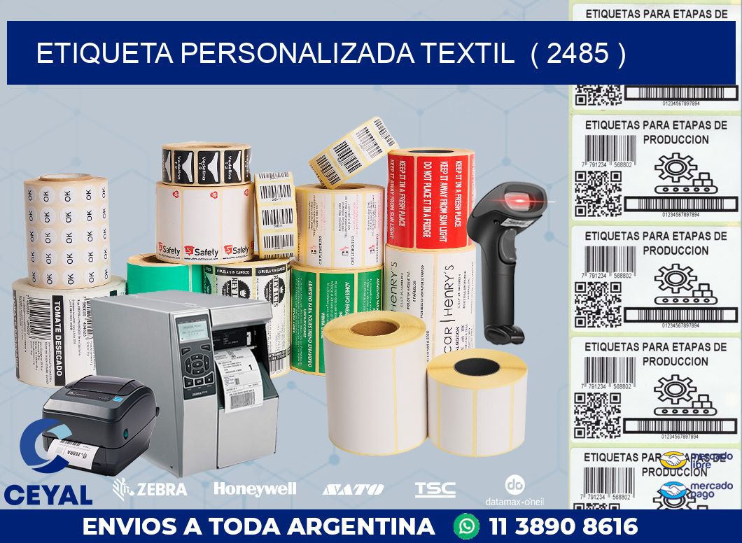 ETIQUETA PERSONALIZADA TEXTIL  ( 2485 )