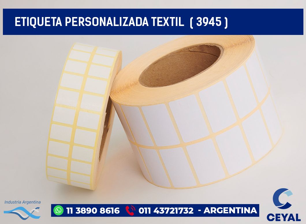 ETIQUETA PERSONALIZADA TEXTIL  ( 3945 )