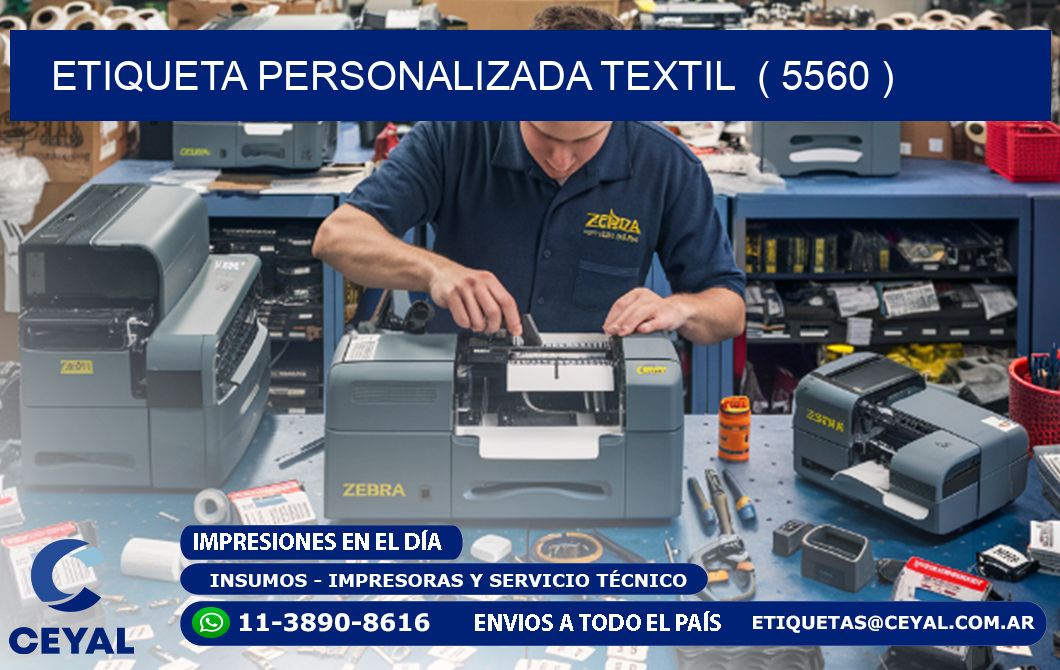 ETIQUETA PERSONALIZADA TEXTIL  ( 5560 )